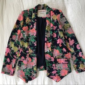 Anthropologie Cartonnier Floral Blazer